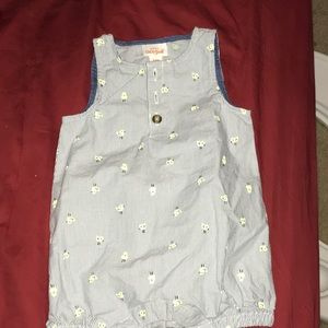Short sleeve romper